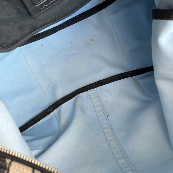 HADLEY SIGNATURE ZIP SATCHEL (COACH F31841)
SILVER/BLACK/WHITE/BLACK Preloved - Picture 7 of 11